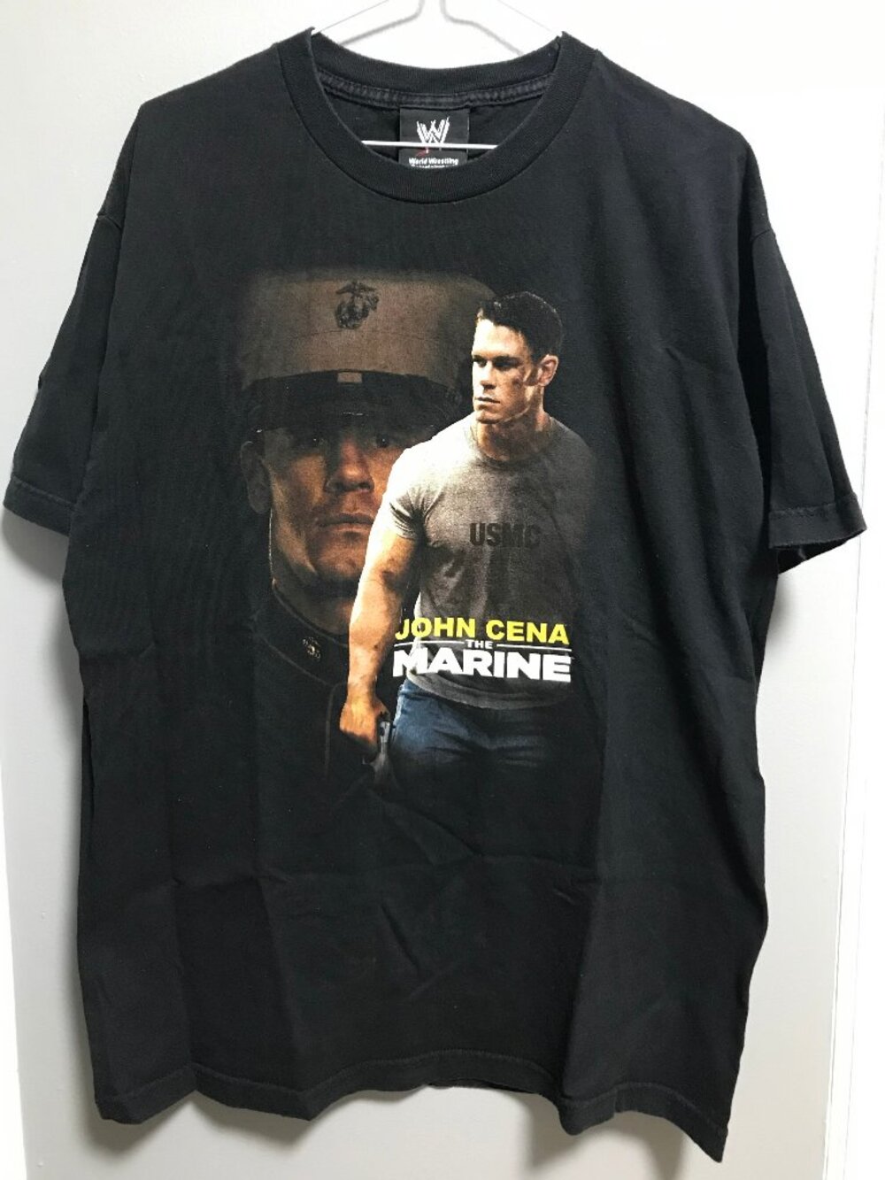Vintage Y2K WWE John Cena The Marine Movie T-Shirt LARGE
